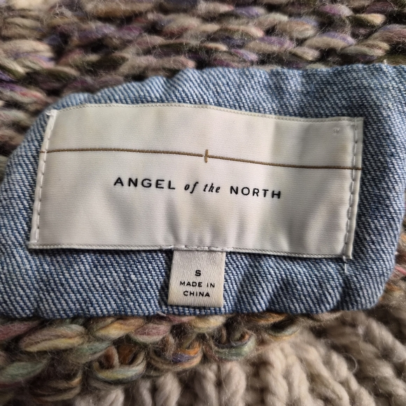 Anthropologie Angel of the North Chunky Knit Cardigan Sweater Small Wool Alpaca - Picture 6 of 6